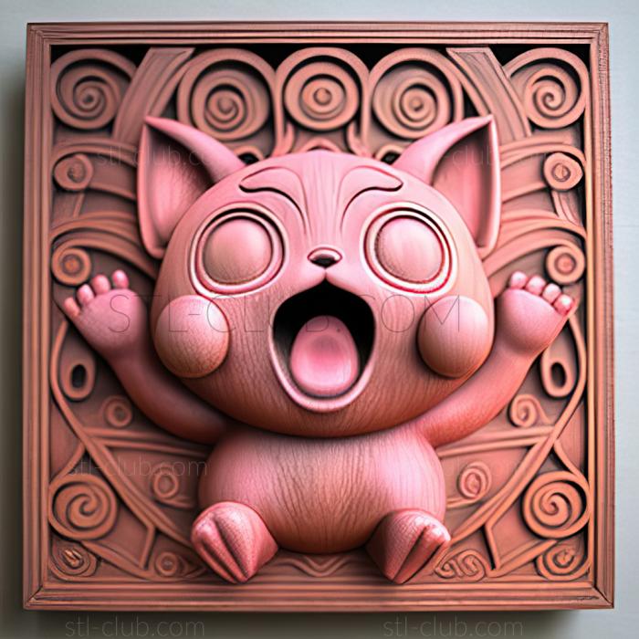 3D model The Song of Jigglypuff Sing Purin (STL)
